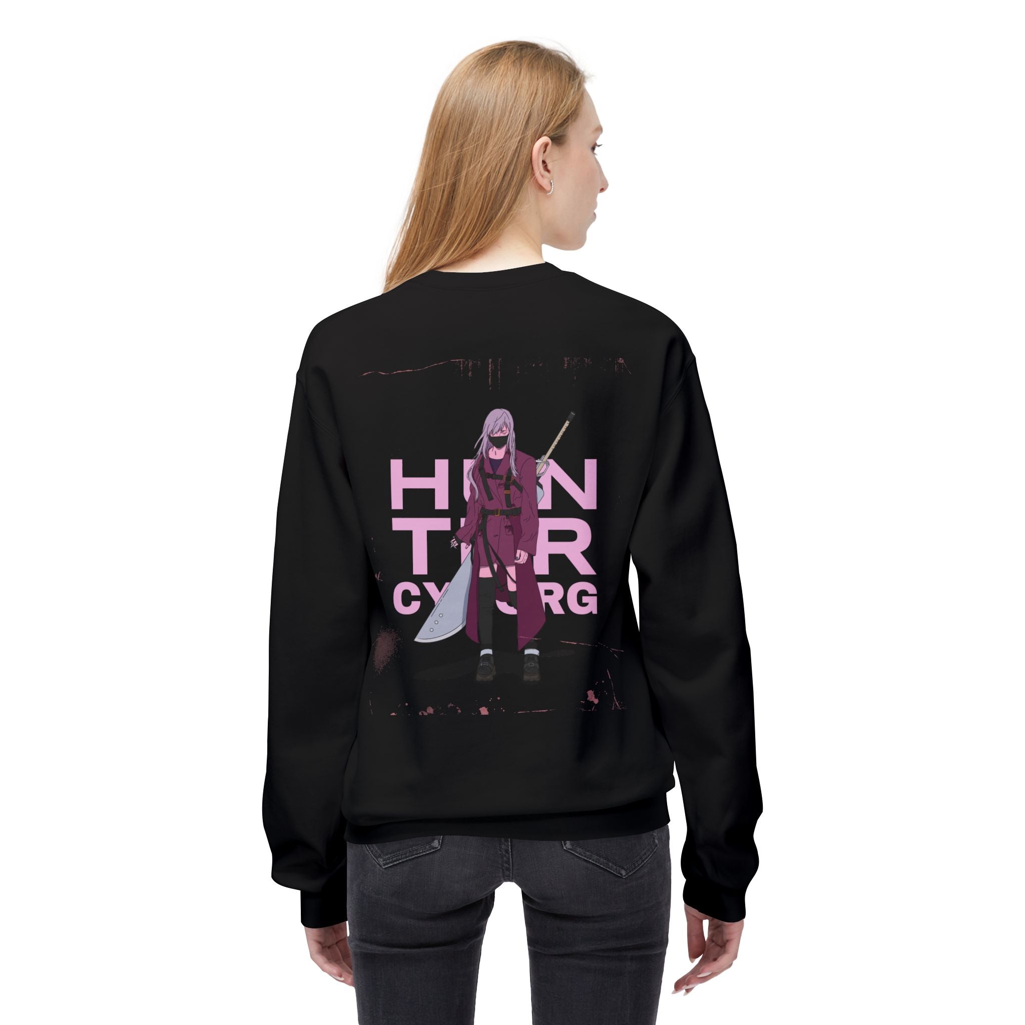 Hunter Cyborg Anime Fan Art Cyborg  Women's Midweight Softstyle Fleece Crewneck Sweatshirt