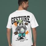 Gesture | 100% Cotton Round Neck Unisex T-Shirt