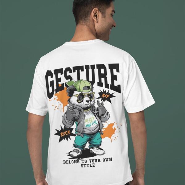 Gesture | 100% Cotton Round Neck Unisex T-Shirt