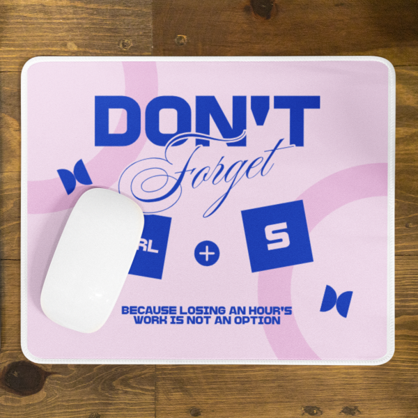 Don’t Forget – Minimal Motivational Premium Mouse Pad