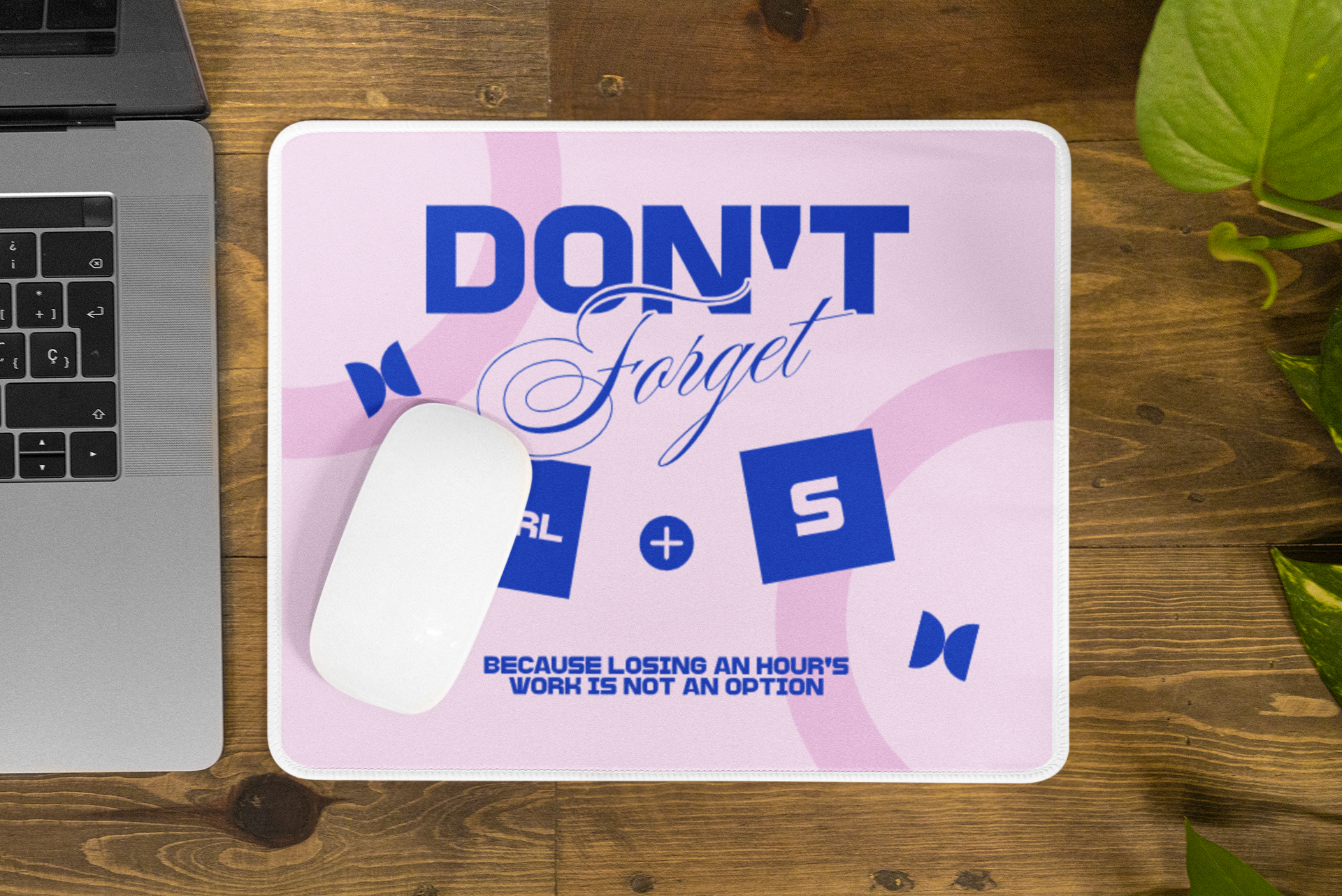 Don’t Forget – Minimal Motivational Premium Mouse Pad