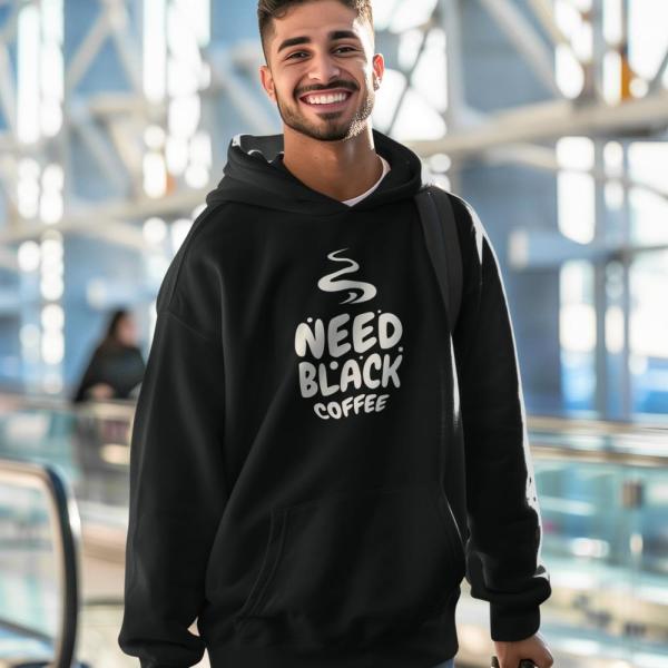 Black Coffee | 100% Cotton Unisex Hoodie