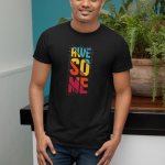 Awesome – 100% Cotton Regular Fit T-Shirt