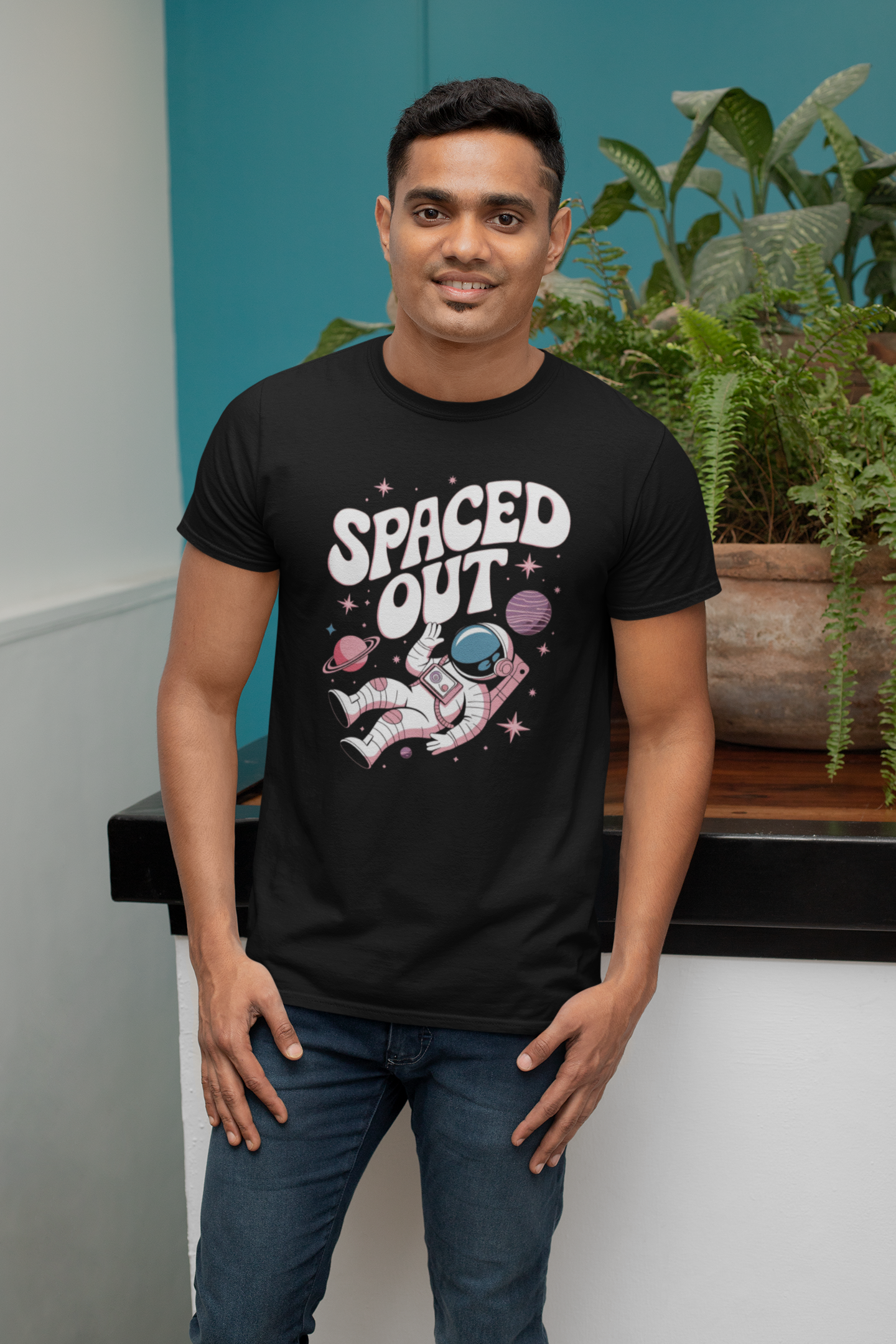 Spaced Out – 100% Cotton Regular Fit T-Shirt