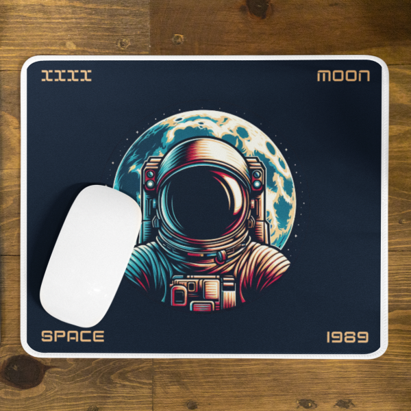 Space Moon – Aesthetic Galaxy-Themed Premium Mouse Pad