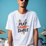 Play and Smile | 100% Cotton Unisex T-Shirt