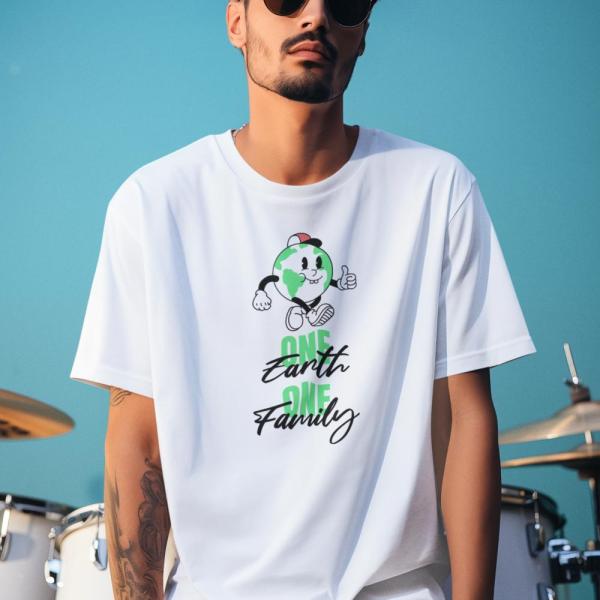 One Earth One Family | 100% Cotton Unisex T-Shirt