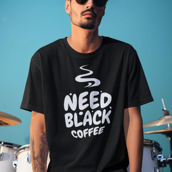 Black Coffee | 100% Cotton Oversized Unisex T-Shirt