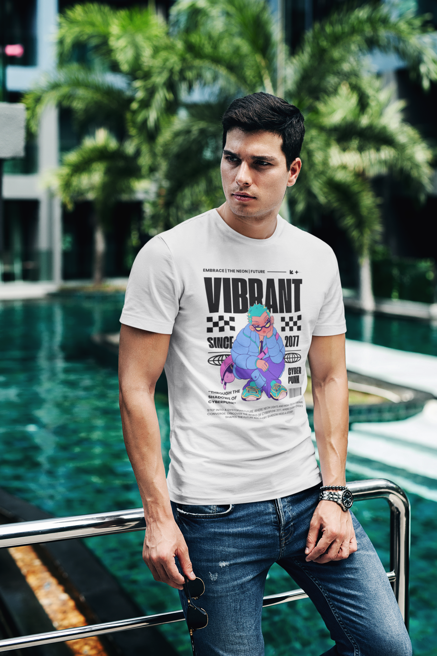 Vibrant – 100% Cotton Regular Fit T-Shirt | Funny Calm Quote Tee